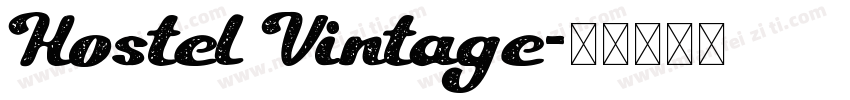 Hostel Vintage字体转换